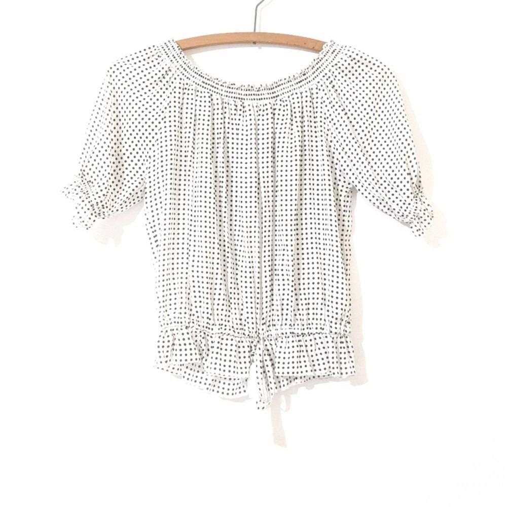 Auguste the Label Aloha Off Shoulder Top Size 4 with tassel in front